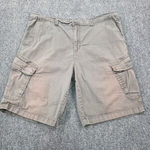 Unionbay Mens Cargo Shorts‎ Size 40 Gray Outdoor Casual Utility Workwear Faded